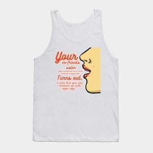 Your ex-friend's sister met someone at the club... | Paris gossip by Taylor Swift | Midnights album Swiftie Tank Top